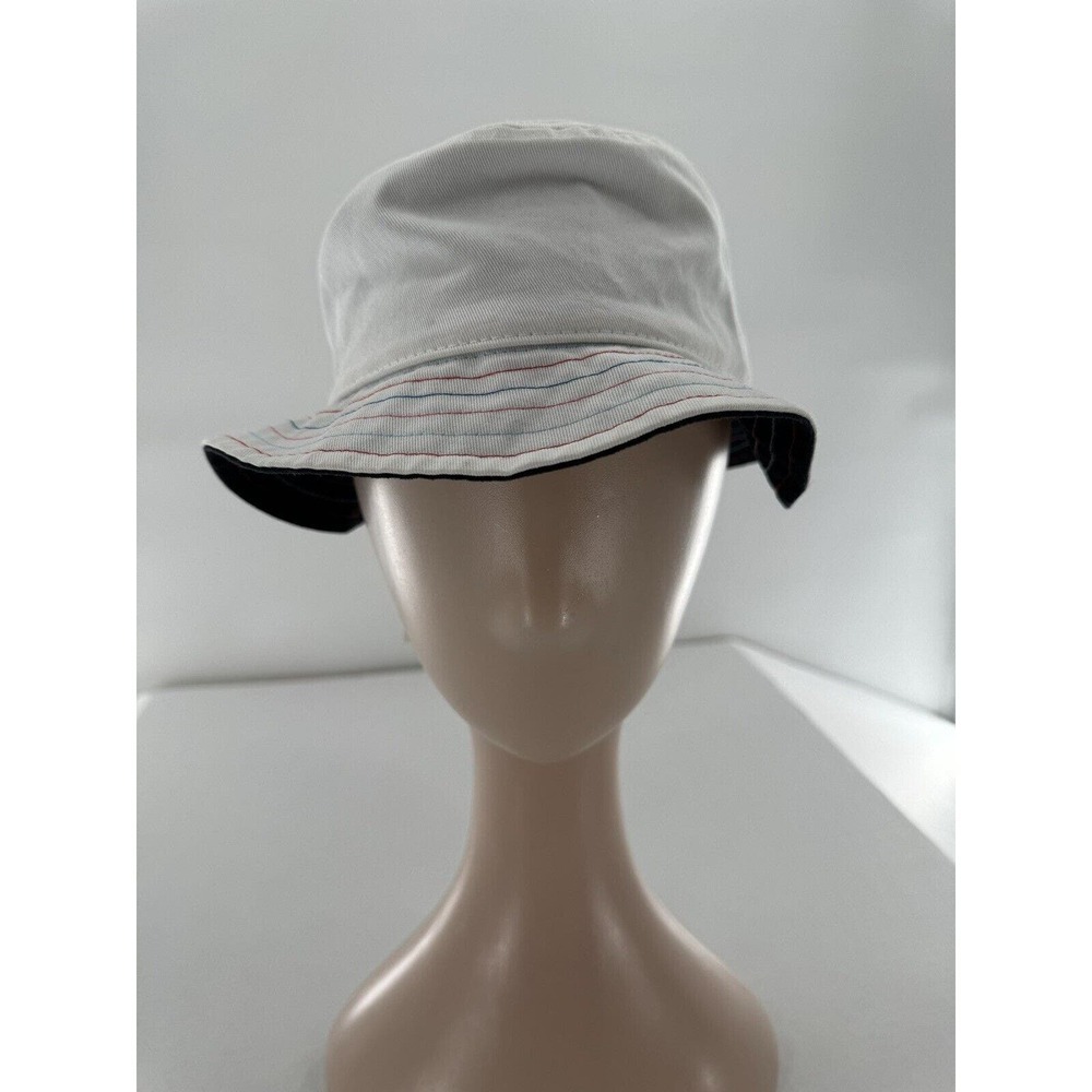 Vineyard Vines Girls Reversible Bucket Hat Deep Bay One Size Rainbow Stitching‌ - Picture 7 of 9